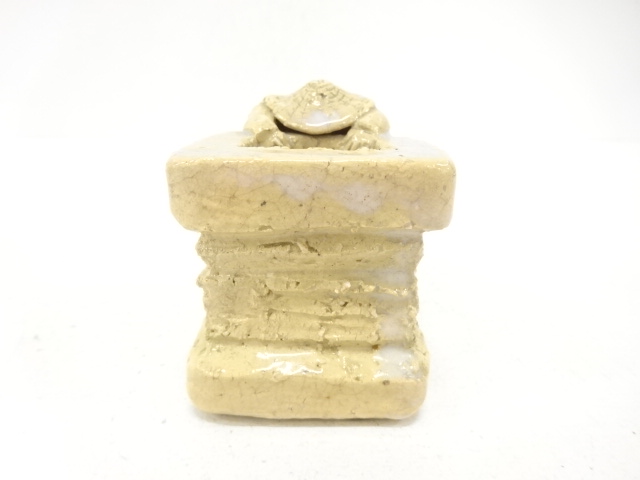  萩焼　坂高麗左衛門造　一閑人　蓋置